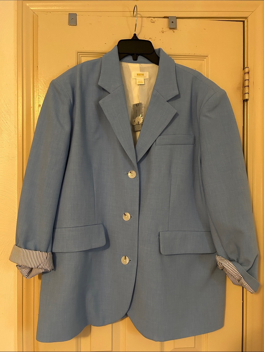 Anthropologie Light Blue Women's Blazer